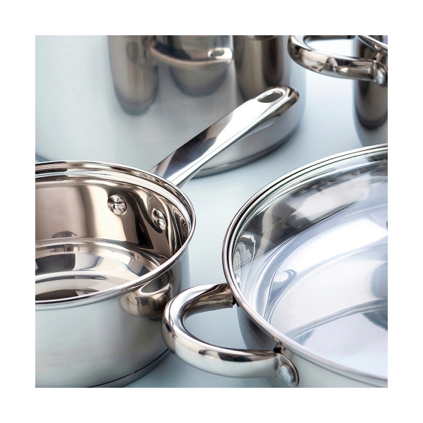 Casserole with lid Quid Metal Steel