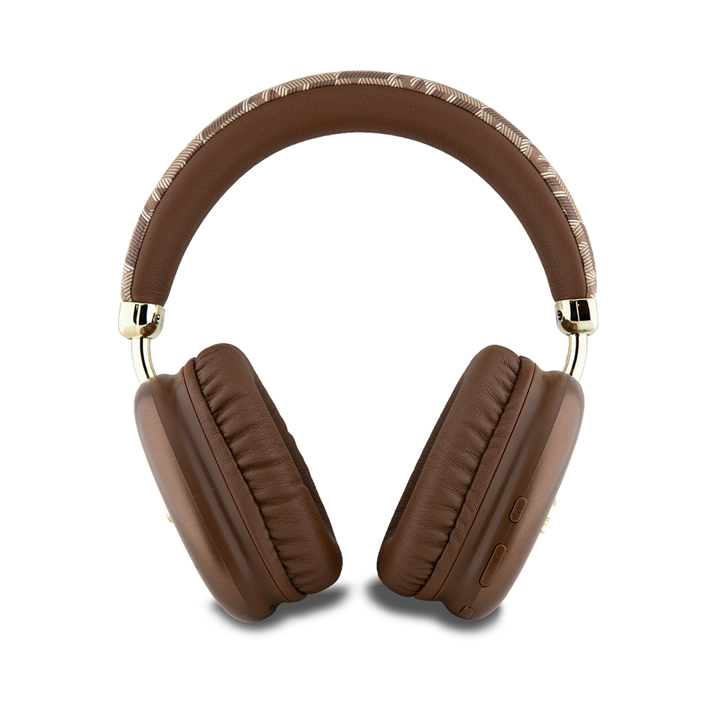 Bluetooth Over-ear Headset, 400mAh - Guess GCUBE Metallic Script Logo (GUBHK1GCTCSW) - Brown