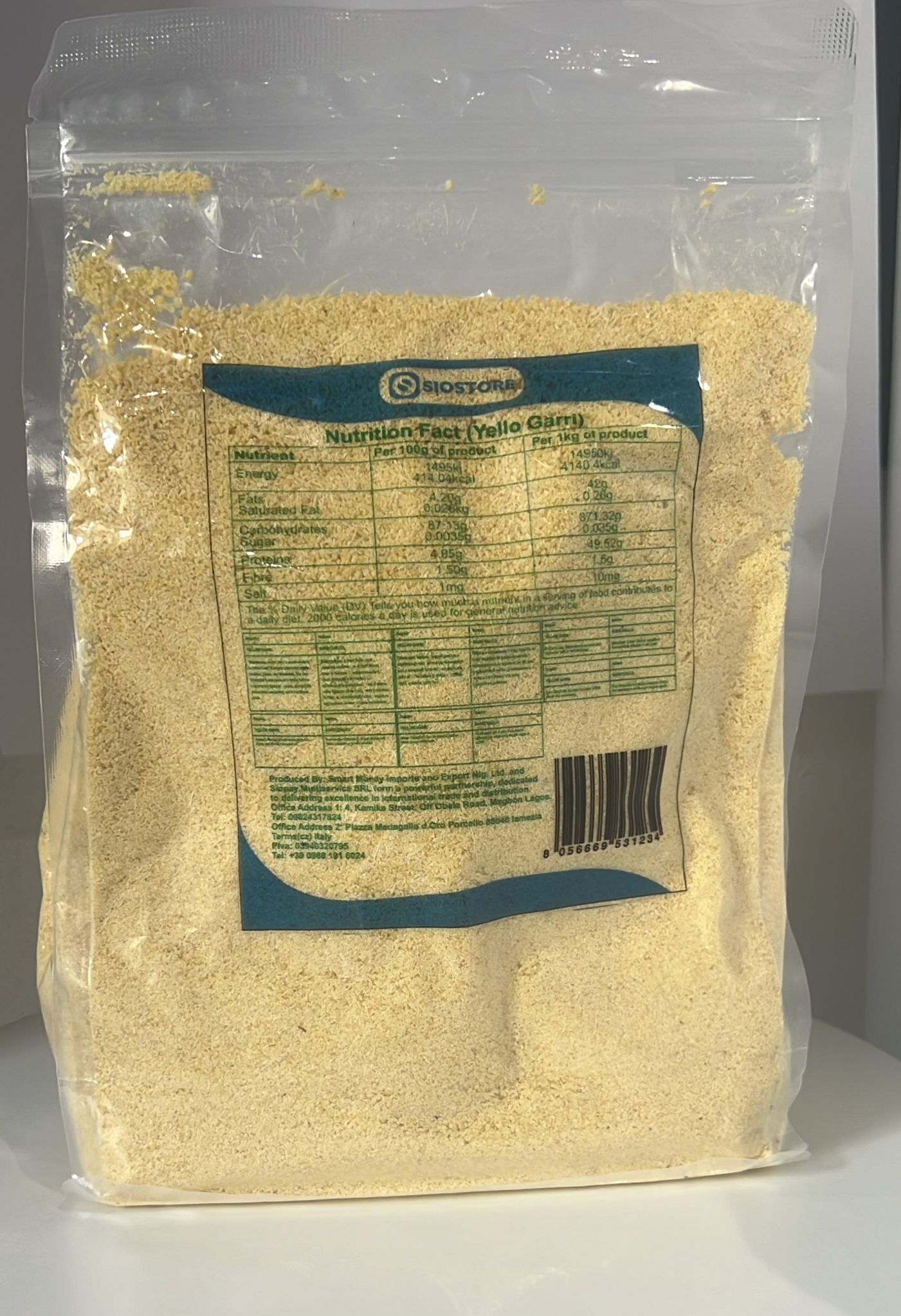 1KG X 4 Yellow Garri