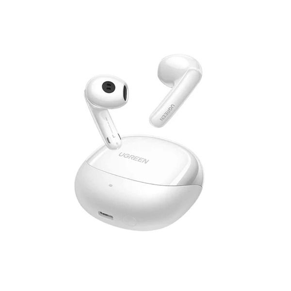 Ugreen - Wireless Earbuds HiTune H5 (WS201) - Bluetooth 5.3, Low Latency, 4-Mic with AI Noise Reduction, 400mAh, IPX5 - White