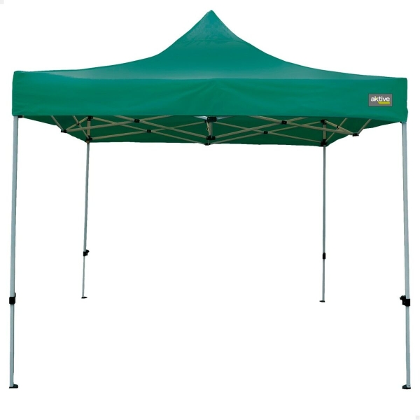 Gazebo Aktive Foldable Adjustable height Steel Polyester Oxford Green