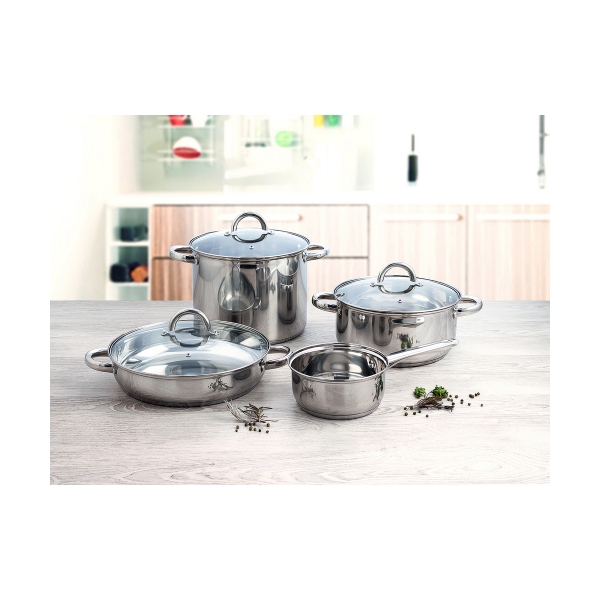 Casserole with lid Quid Metal Steel